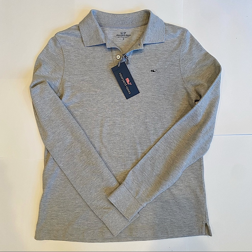 VINEYARD VINES Boys Edgartown Polo Size 16, Never worn, with tags! Long sleeves!